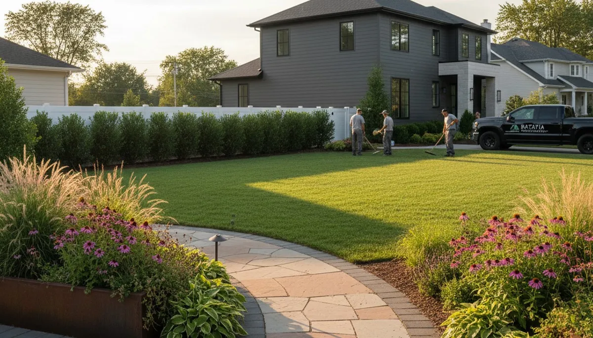 Naperville, IL landscaping service for residential lawn care and landscape maintenance
