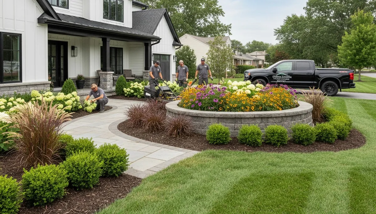 Landscaping services in Naperville, IL for residential and commercial outdoor maintenance