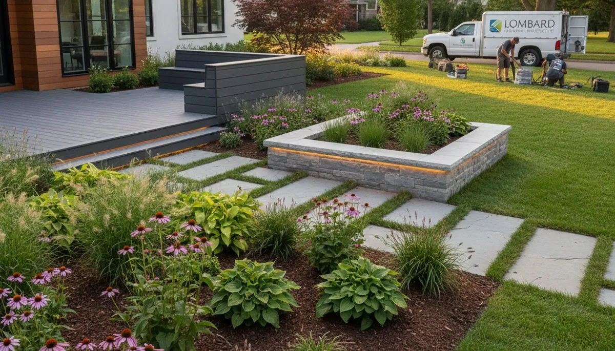 Landscaping services in Naperville, IL for residential lawns, gardens, and outdoor property maintenance