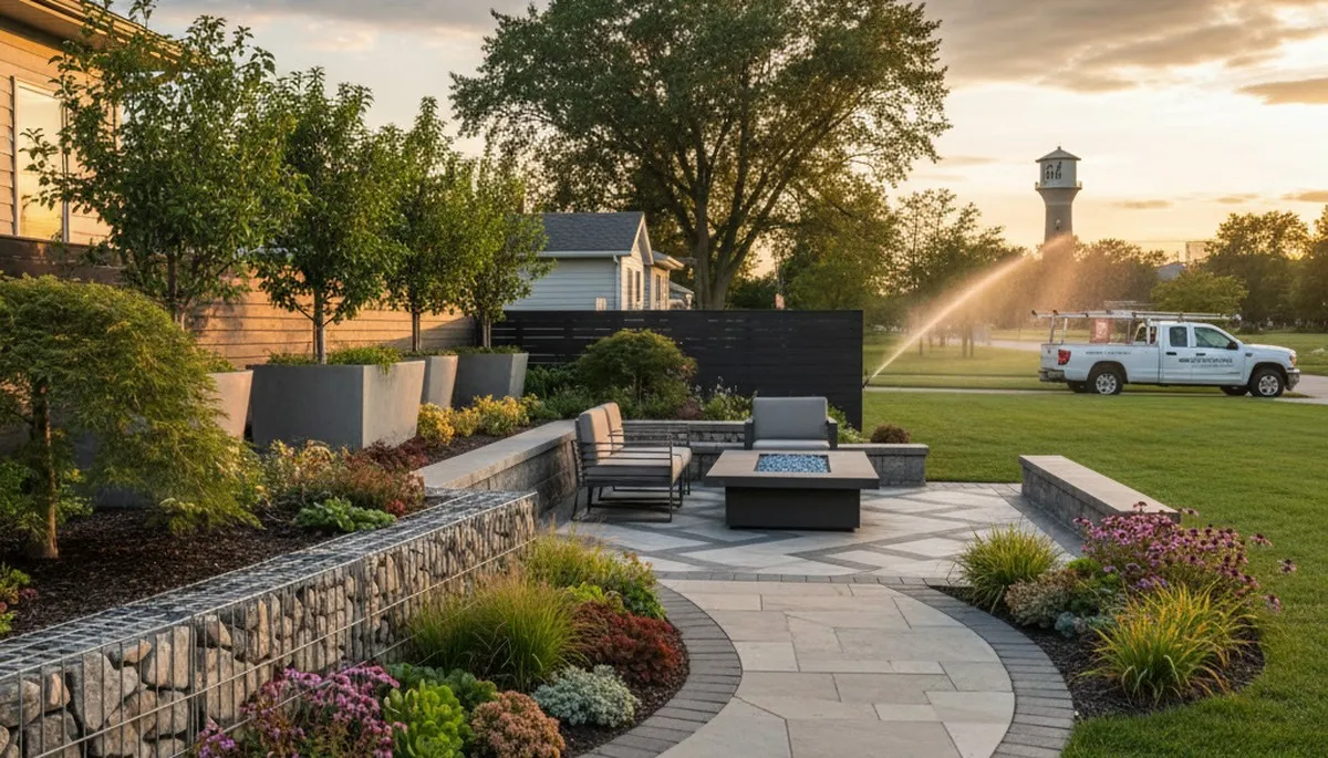 Naperville, IL landscaping team providing professional lawn care and landscape maintenance